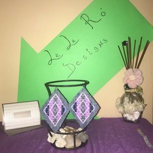 Diamond Canvas earrings